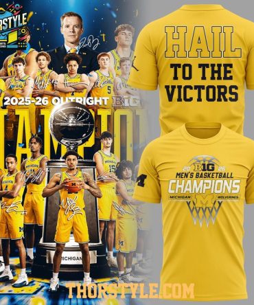 Michigan Wolverines Hail To The Victors 2026 Big Ten Champions Hoodie T-Shirt