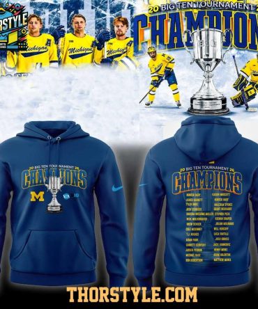 Michigan Wolverines Hockey 2026 Big Ten Tournament Champions Hoodie T-Shirt