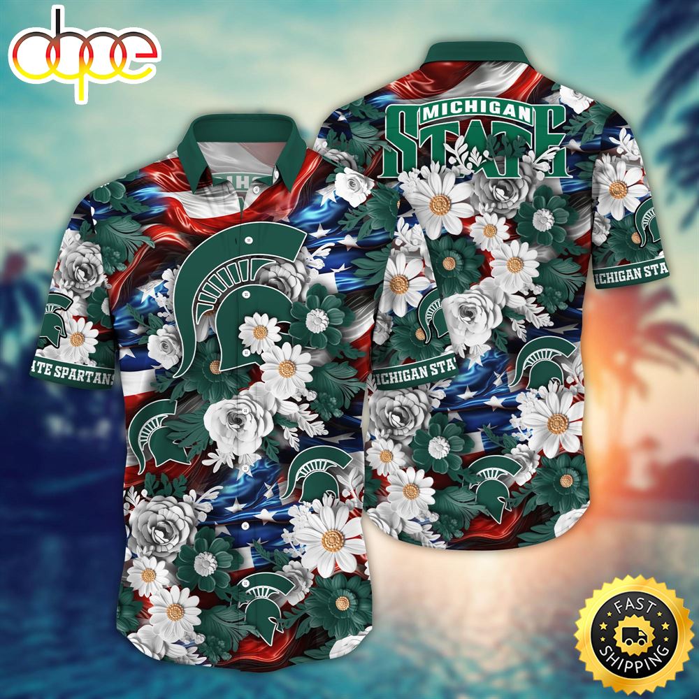 Michigan State Spartans Ncaa1 Hawaii Shirt Independence Day