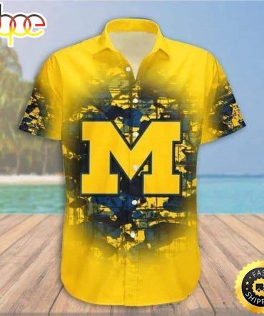 Michigan Wolverines Hawaiian Shirt Sport Gift For Beach Lovers