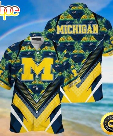 Michigan Wolverines Hawaiian Shirt Summer Beach Gift