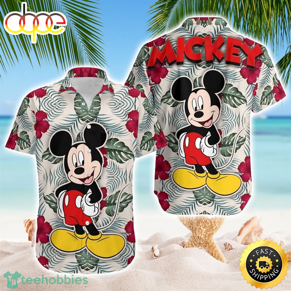 Mickey Tropical Flower Disney Hawaiian Shirt