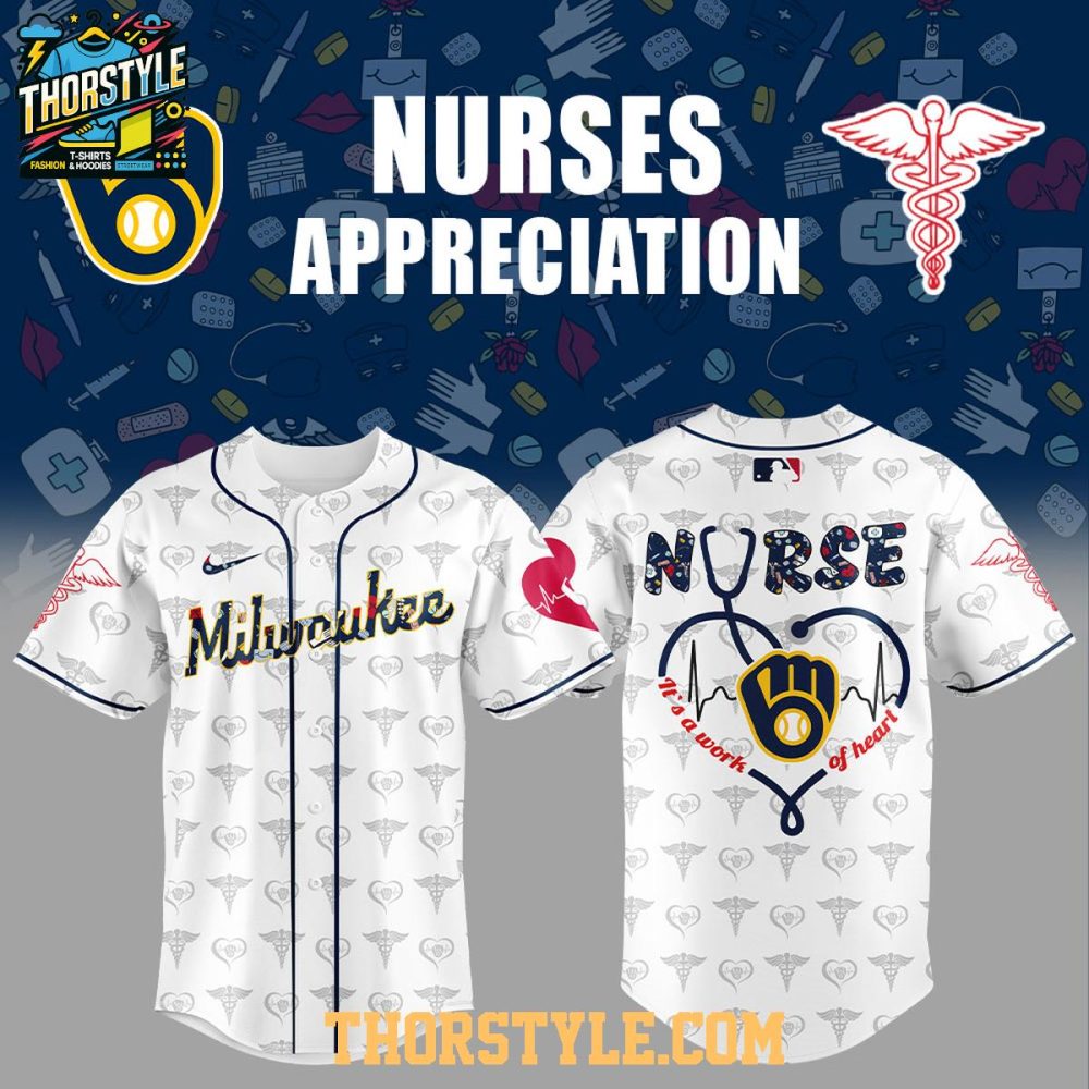 Milwaukee Brewers Nurses Appreciation Day 2025 Baseball Jersey