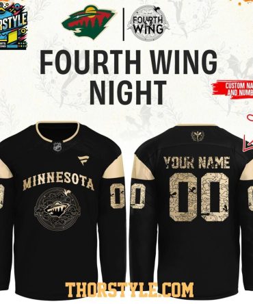 Minnesota Wild Fourth Wings Night 2025 Dark Personalized Hockey Jersey