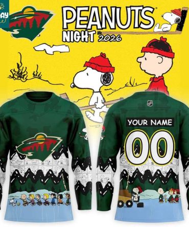 Minnesota Wild Peanuts Snoopy New Year'S Eve 2026 Personalized Hockey Jersey