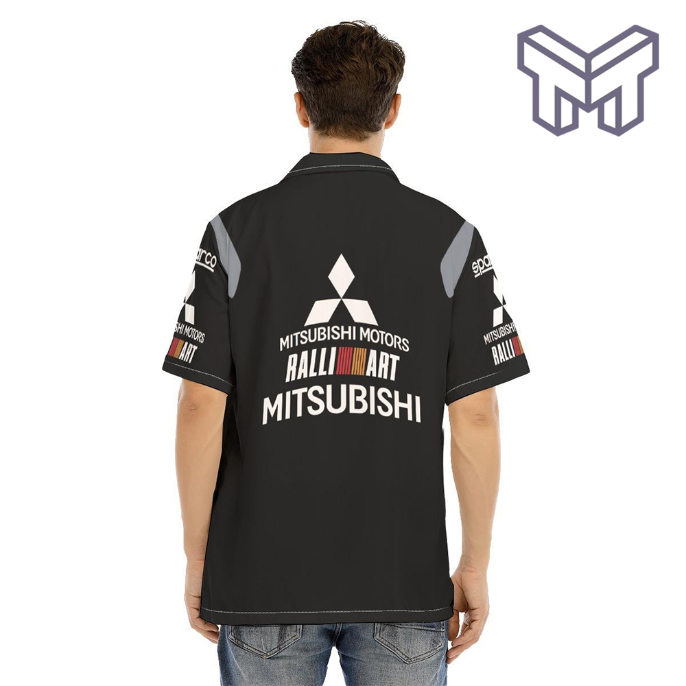 Mitsubishi F1 Team Racing Apparel, Mitsubishi Custom Hawaiian Shirt - Image 3