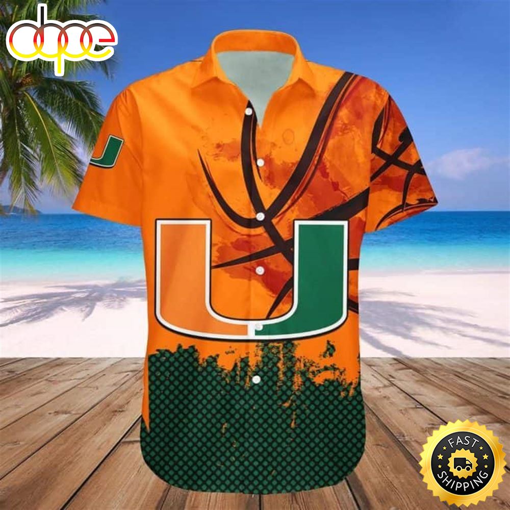 Ncaa Miami Hurricanes Hawaiian Shirt Summer Beach Gift