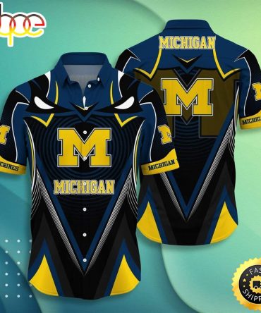 Ncaa Michigan Wolverines Hawaiian Shirt Gift For Sport Fans