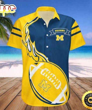 Ncaa Michigan Wolverines Hawaiian Shirt Michigan Gift For Sport Fans