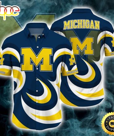 Ncaa Michigan Wolverines Hawaiian Shirt Sport Gift For Dad