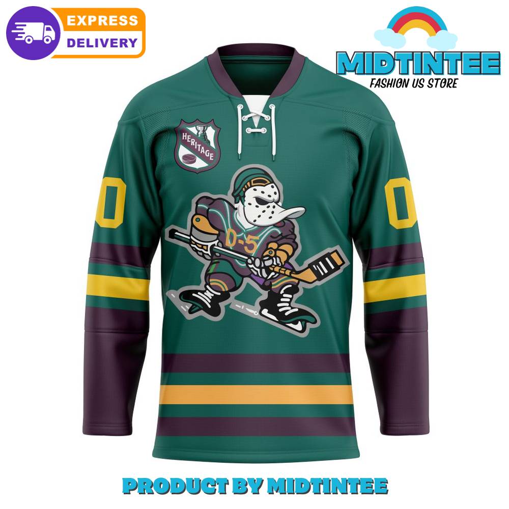 Nhl Anaheim Ducks Personalized Heritage Hockey Jersey