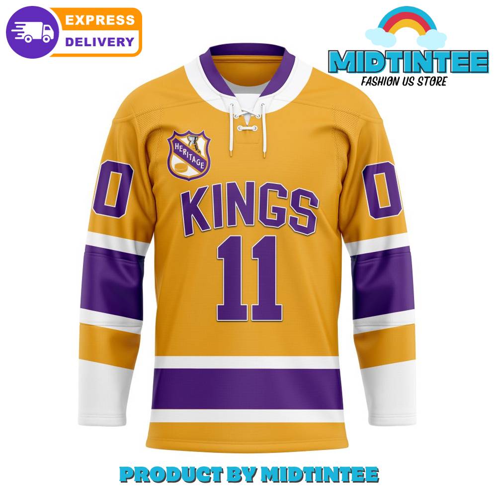 Nhl Los Angeles Kings Personalized Heritage Hockey Jersey