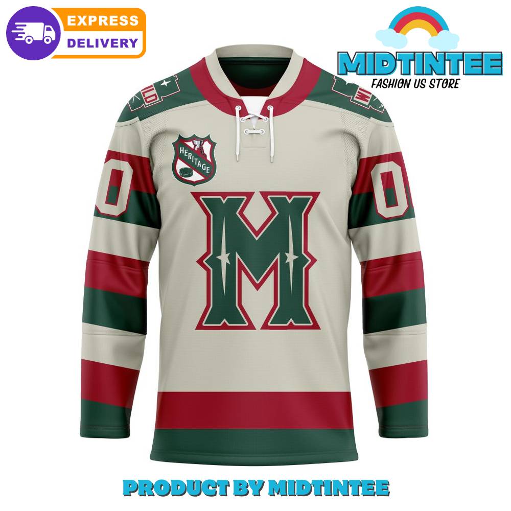 Nhl Minnesota Wild Personalized Heritage Hockey Jersey
