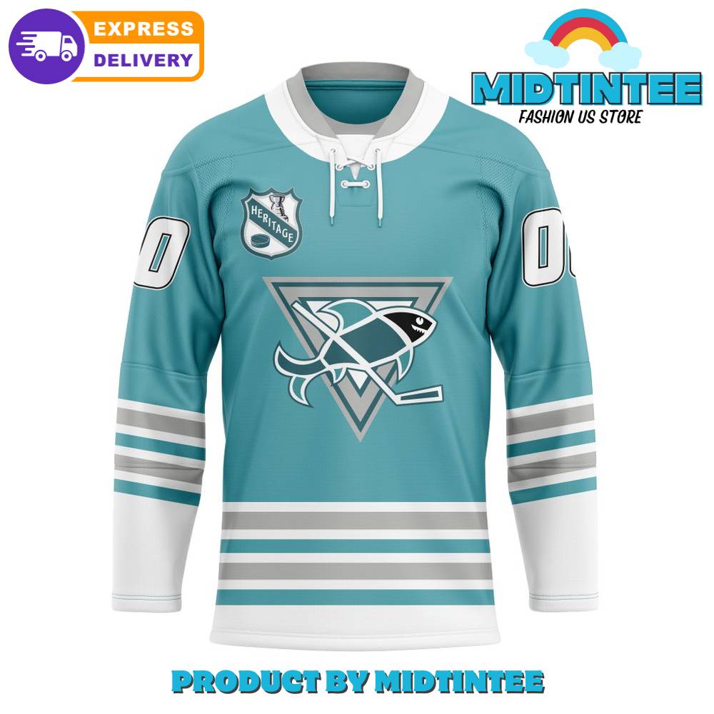Nhl San Jose Sharks Personalized Heritage Hockey Jersey