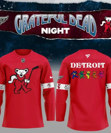 Limited Edition Nike Detroit Red Wings Grateful Dead Night Jersey+Nt16112401Id10Ds10