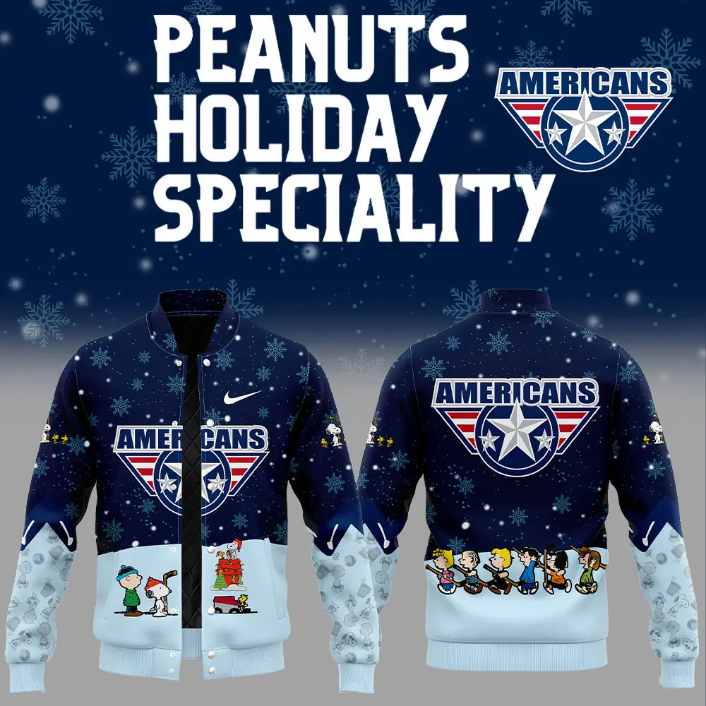Tri-City Americans Peanuts & Snoopy Nike Bomber Jacket+Nt16122441Id10Ds11