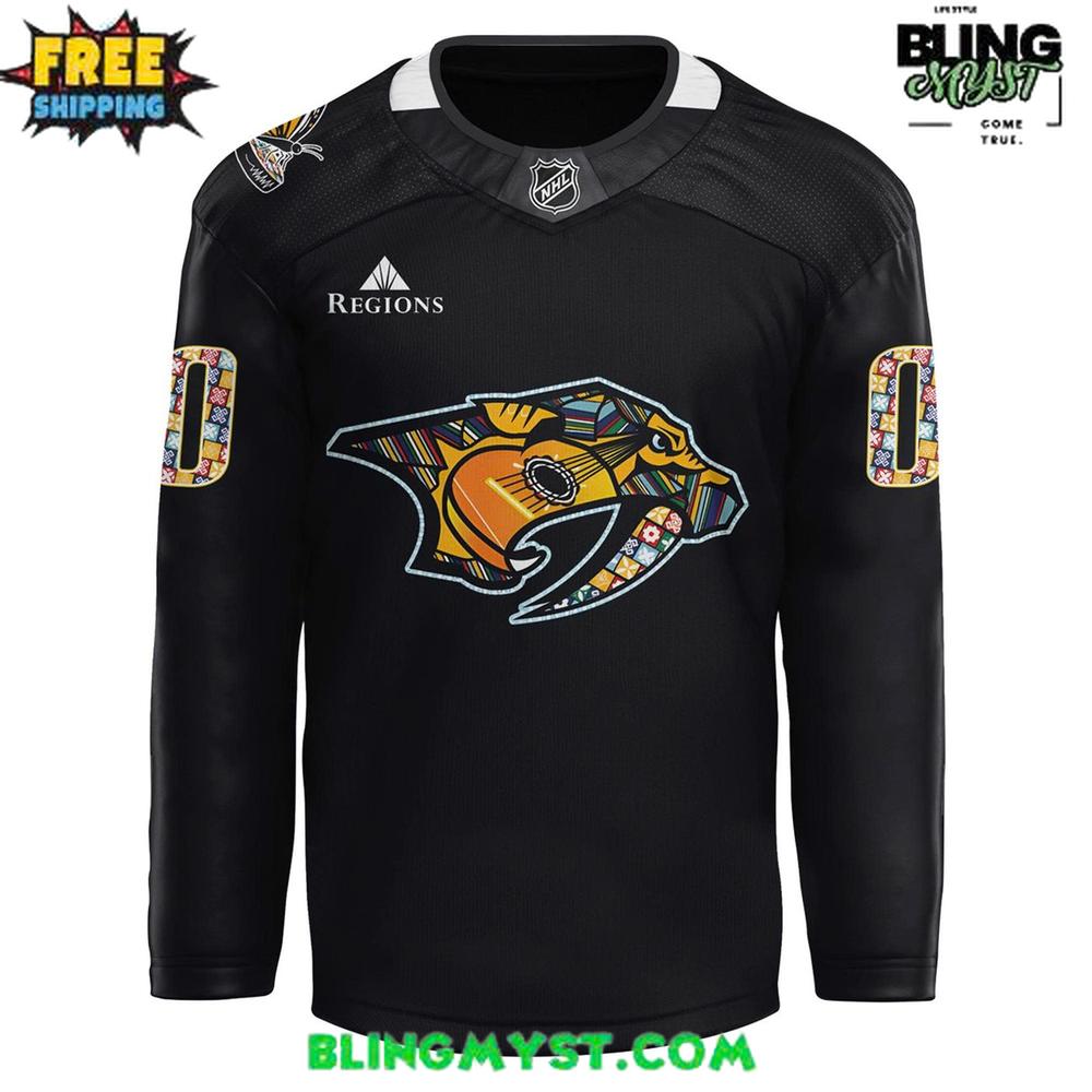 Nashville Predators 2025 Hispanic Music Heritage Hockey Jersey - Image 2
