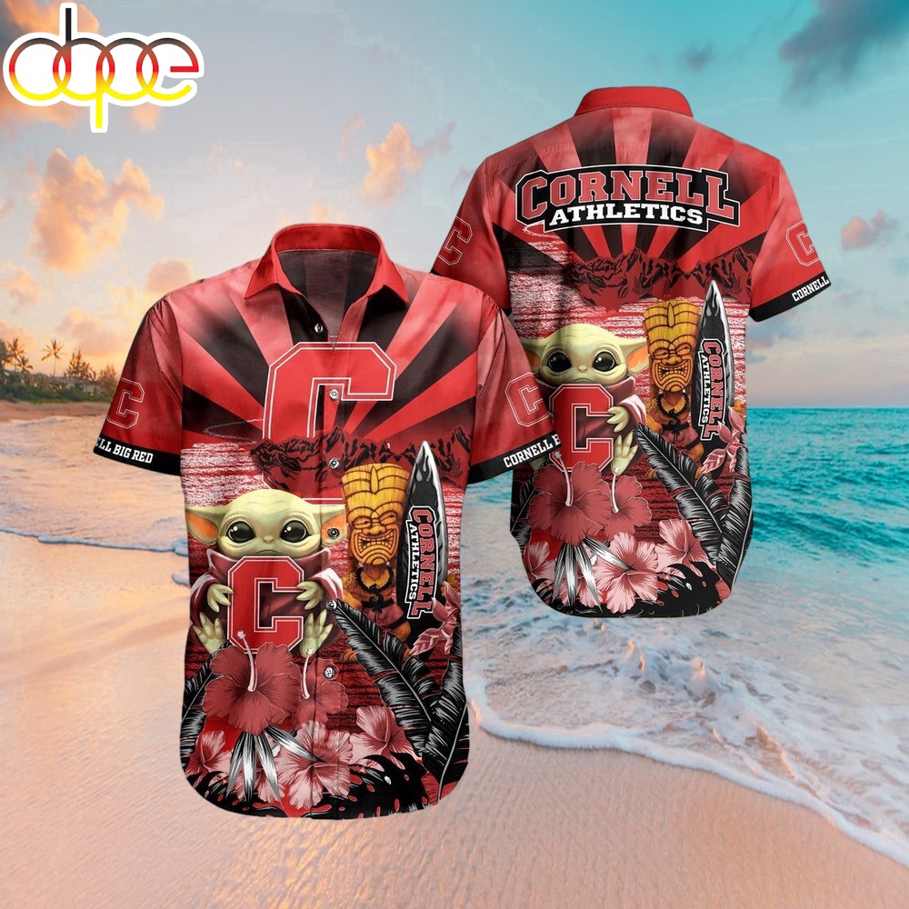 Nebraska Cornhuskers Baby Yoda Ncaa Hawaiian Shirt