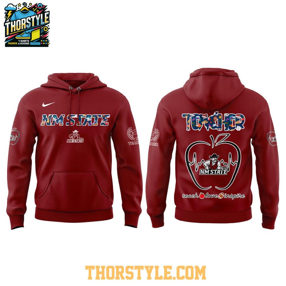 New Mexico State Aggies Teachers 2025 Day Of Appreciation Hoodie - Image 2