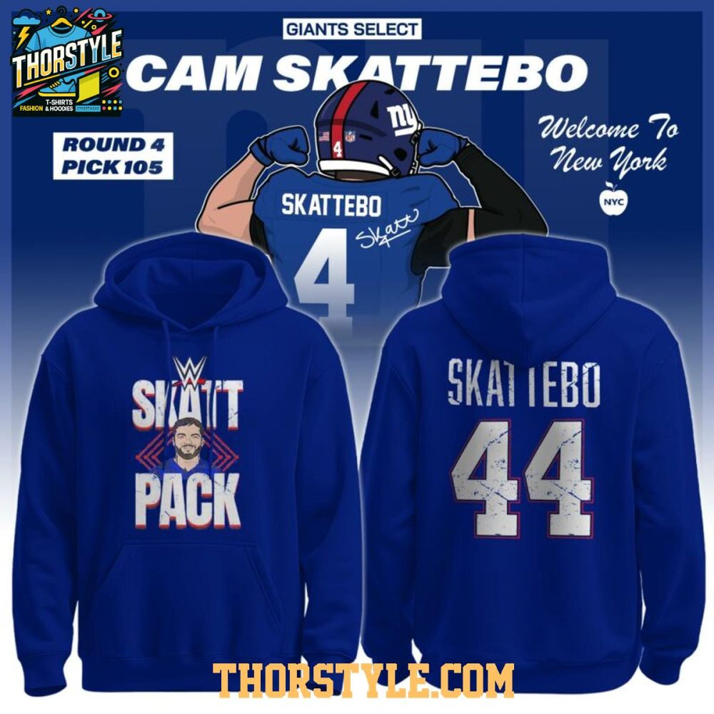 New York Giants Cameron Skattebo Wwe Welcome To Ny 2025 Hoodie T-Shirt