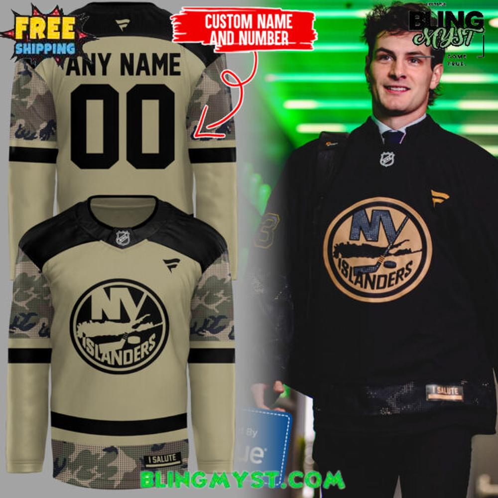 New York Islanders Military Appreciation Special Hockey Jersey - Image 3