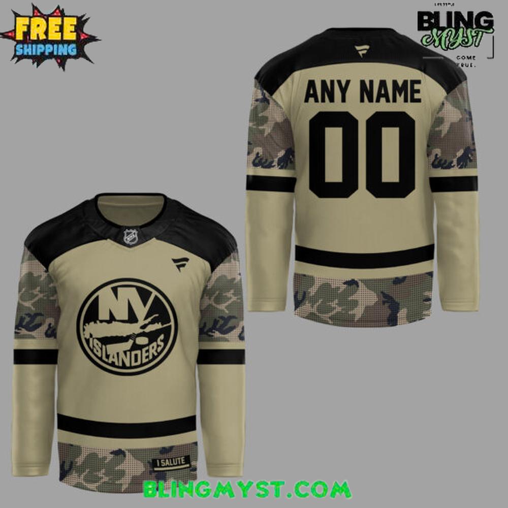 New York Islanders Military Appreciation Special Hockey Jersey - Image 4