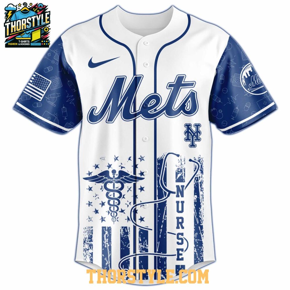 New York Mets 2025 Nurses Night Appreciation Baseball Jersey - Image 2
