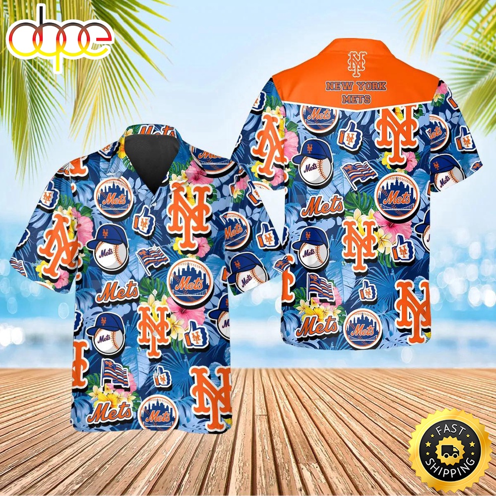 New York Mets Tropical Hawaiian Shirt
