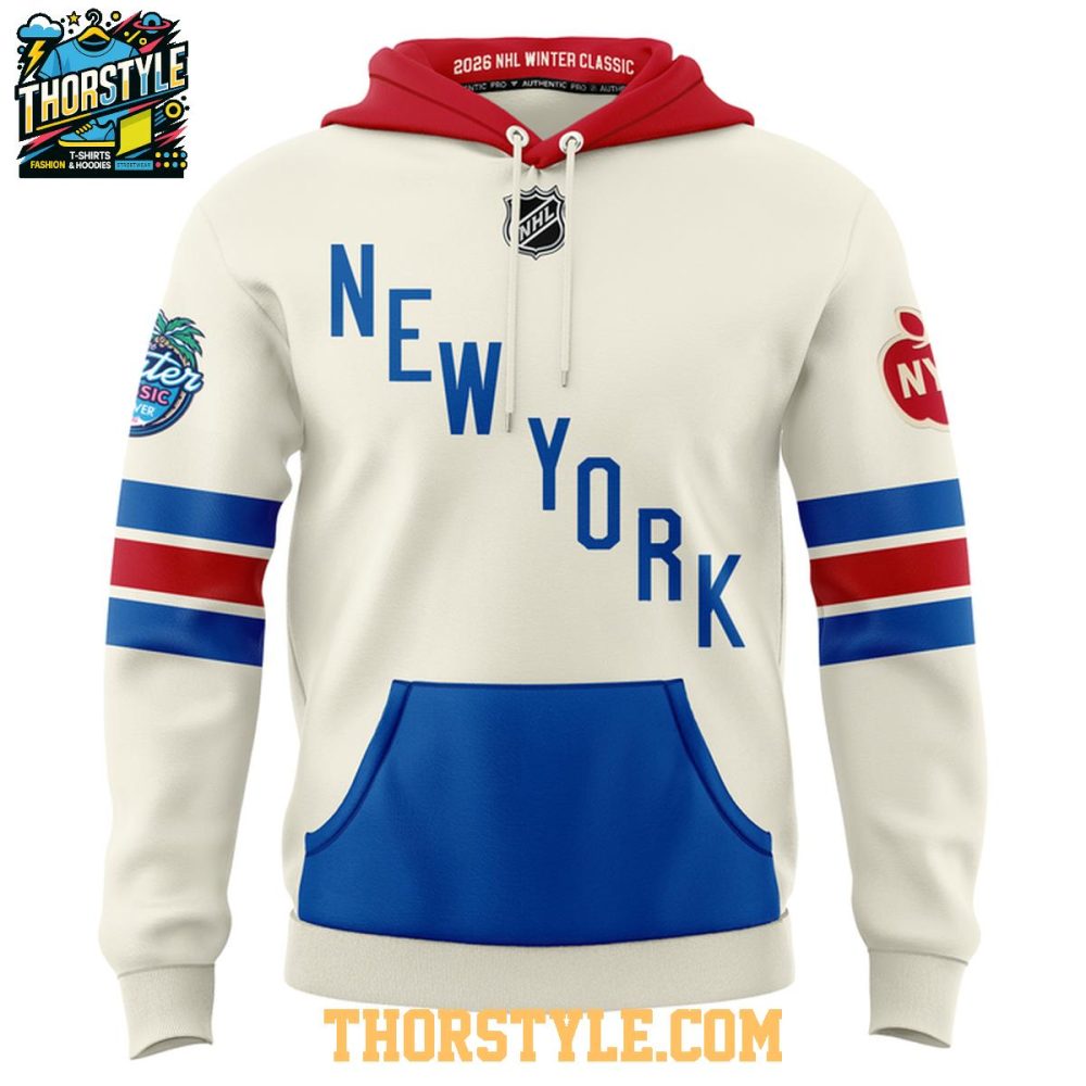 New York Rangers All In Nhl Winter Classic Uniform 2026 Hoodie Shirts - Image 2