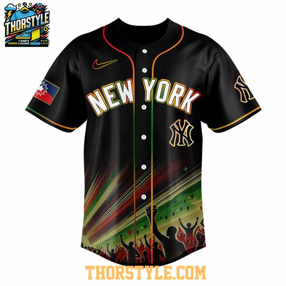 New York Yankees 2025 Juneteenth Freedom Day Proud Baseball Jersey - Image 2