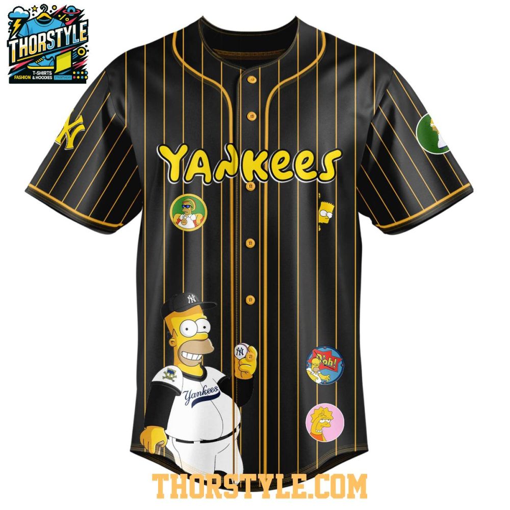 New York Yankees The Simpsons Memories 2025 Personalized Baseball Jersey - Image 2
