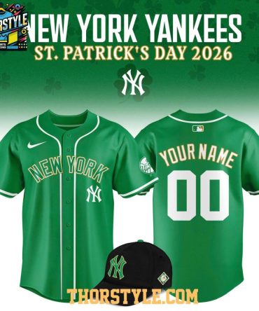 New York Yankees X St. Patrick'S Day 2026 Personalized Baseball Jersey