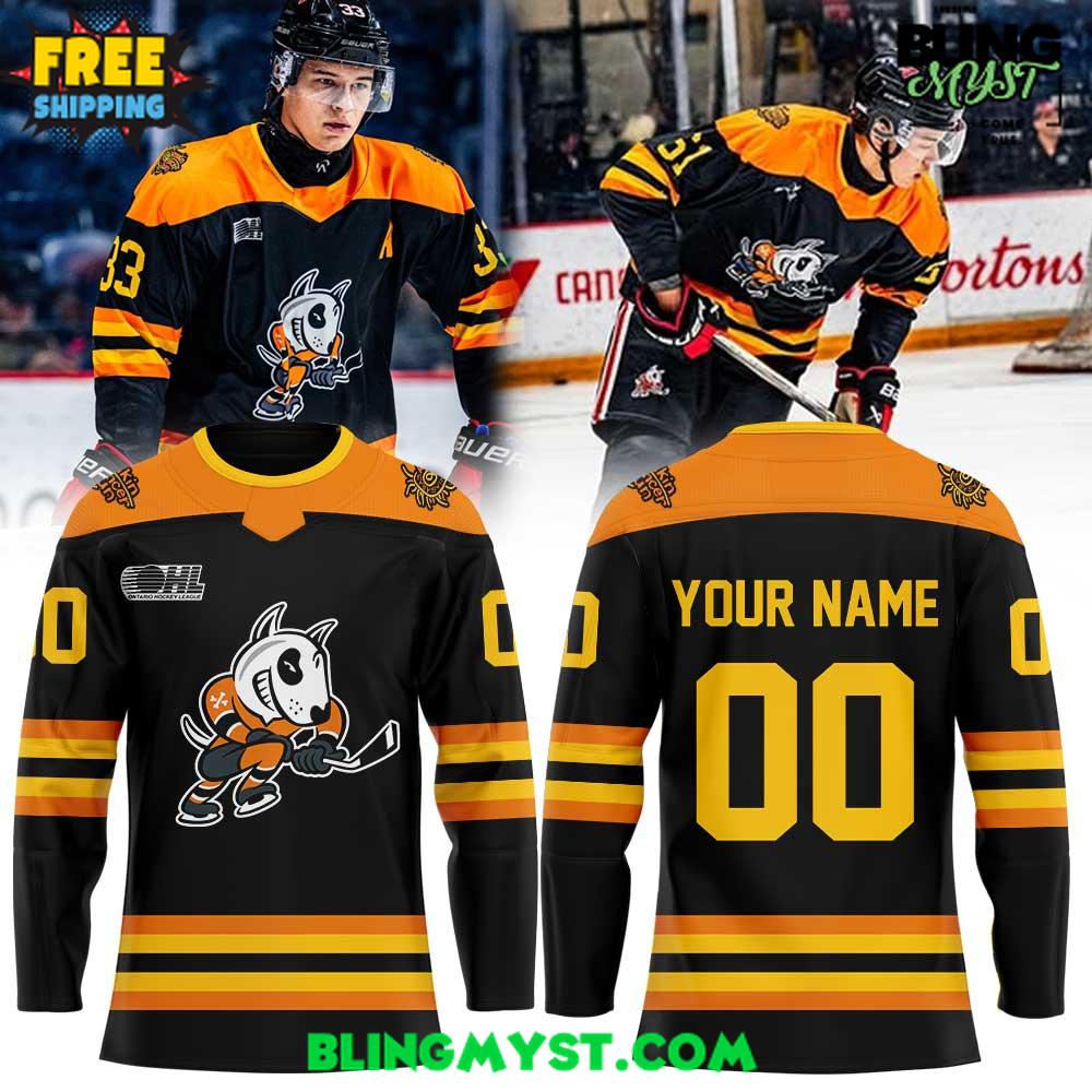 Niagara Icedogs Cancer Care Programs Uniform Hockey Jersey