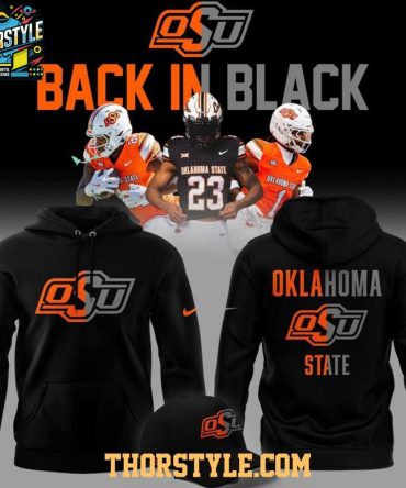 Osu Cowboys Back In Black 2025 Drak Mode Vibe Hoodie T-Shirt