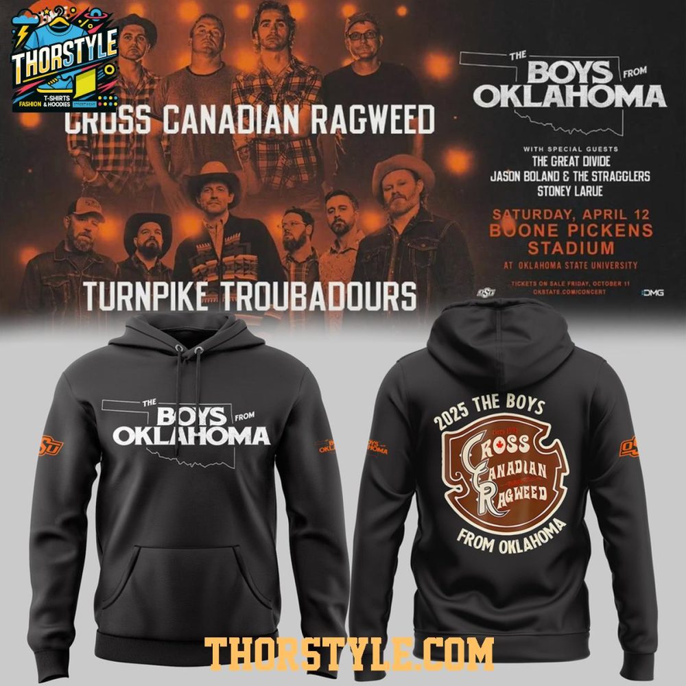 Osu Cowboys Cross Canadian Ragweed 2026 Oklahoma Boys Night Hoodie