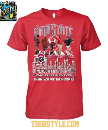 Ohio State Buckeyes 135Th Anniversary Scarlet Great The Memories 2025 T-Shirt