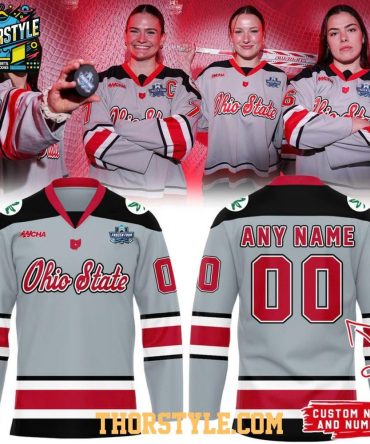 Ohio State Buckeyes 2026 Frozen Four Personalized Hockey Jersey