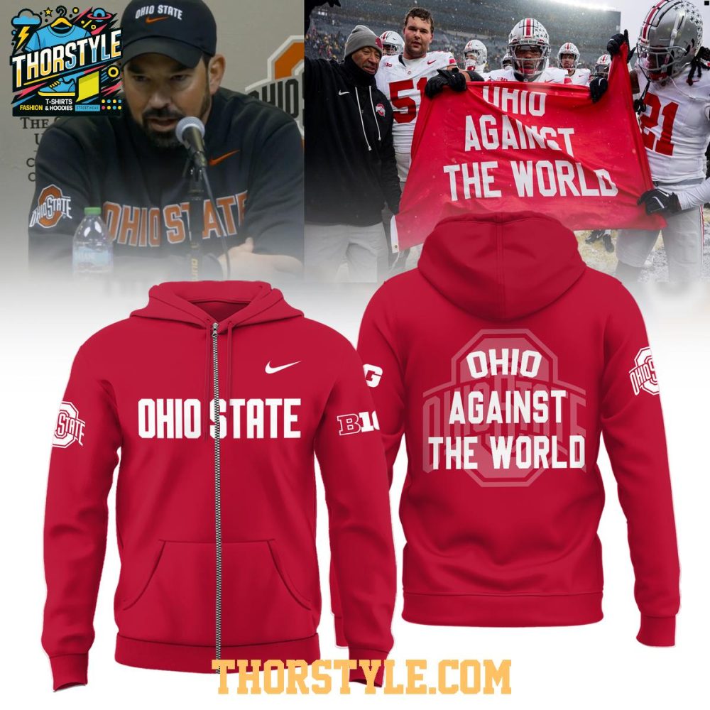 Ohio State Buckeyes Beat Michigan Wolverines Against The World 2025 Hoodie T-Shirt - Image 2