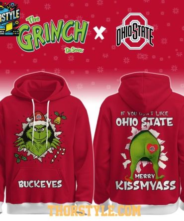 Ohio State Buckeyes Grinch Naughty Kissmyass Christmas 2025 Hoodie T-Shirt