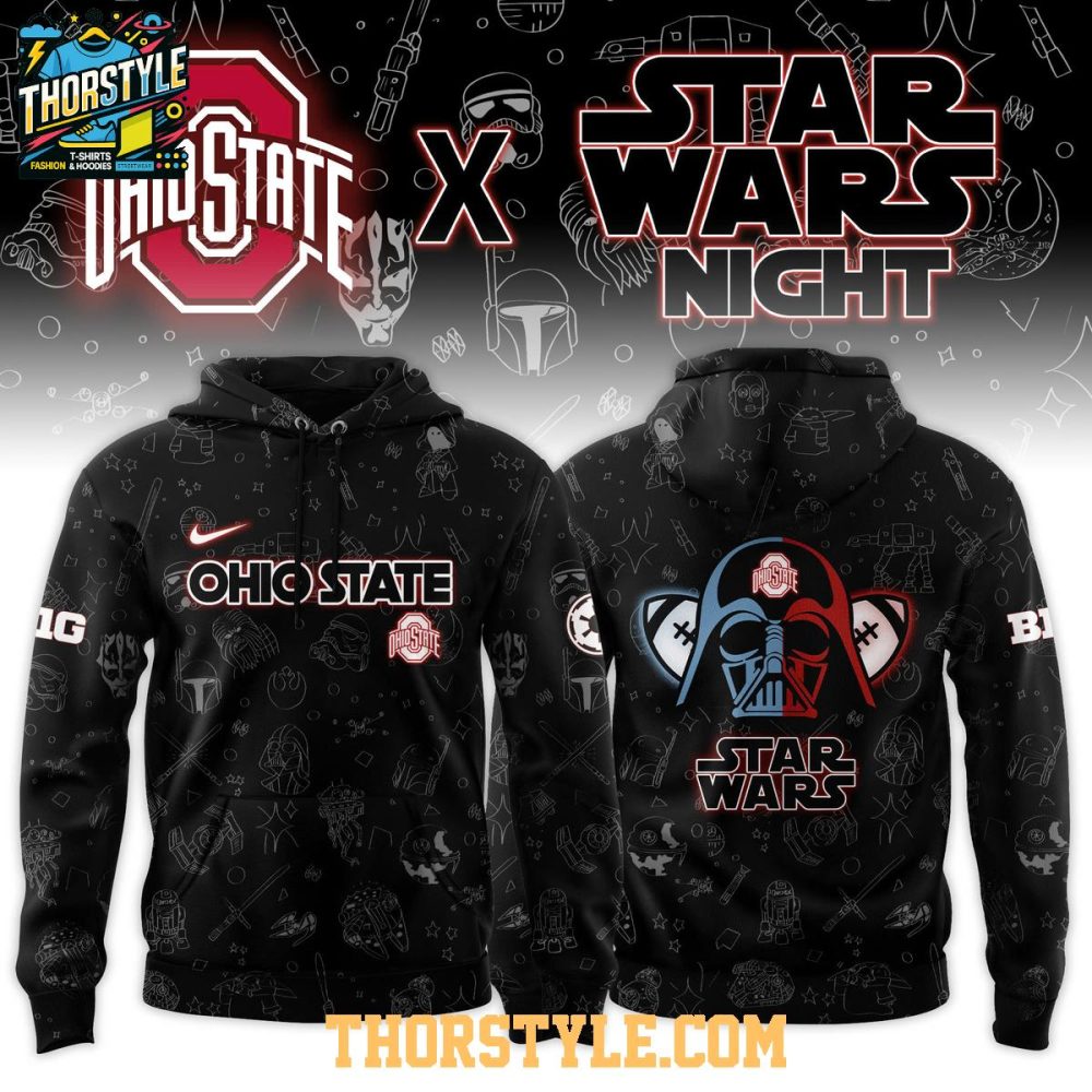Ohio State Buckeyes Star Wars Night Of Ncaa Against The World 2025 Hoodie