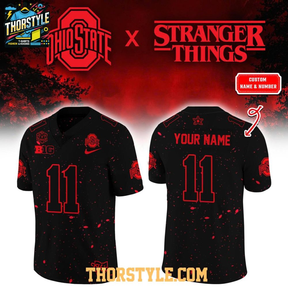 Ohio State Buckeyes Stranger Things 5 Sec Championship 2026 Football Jersey