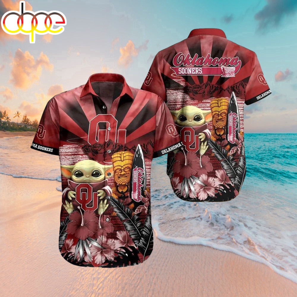 Oklahoma Sooners Baby Yoda Ncaa Hawaiian Shirt