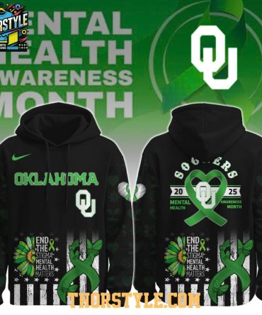 Oklahoma Sooners Mental Health Awareness Month 2025 Hoodie T-Shirt