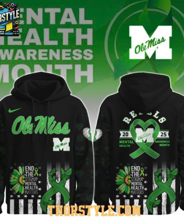 Ole Miss Rebels Mental Health Awareness Month 2025 Hoodie T-Shirt