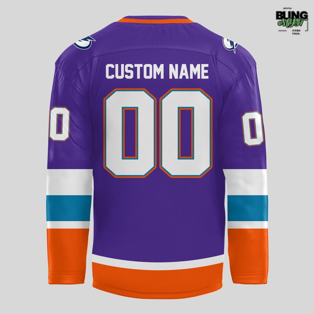 Orlando Solar Bears 2025-26 Purple Hockey Jersey - Image 3