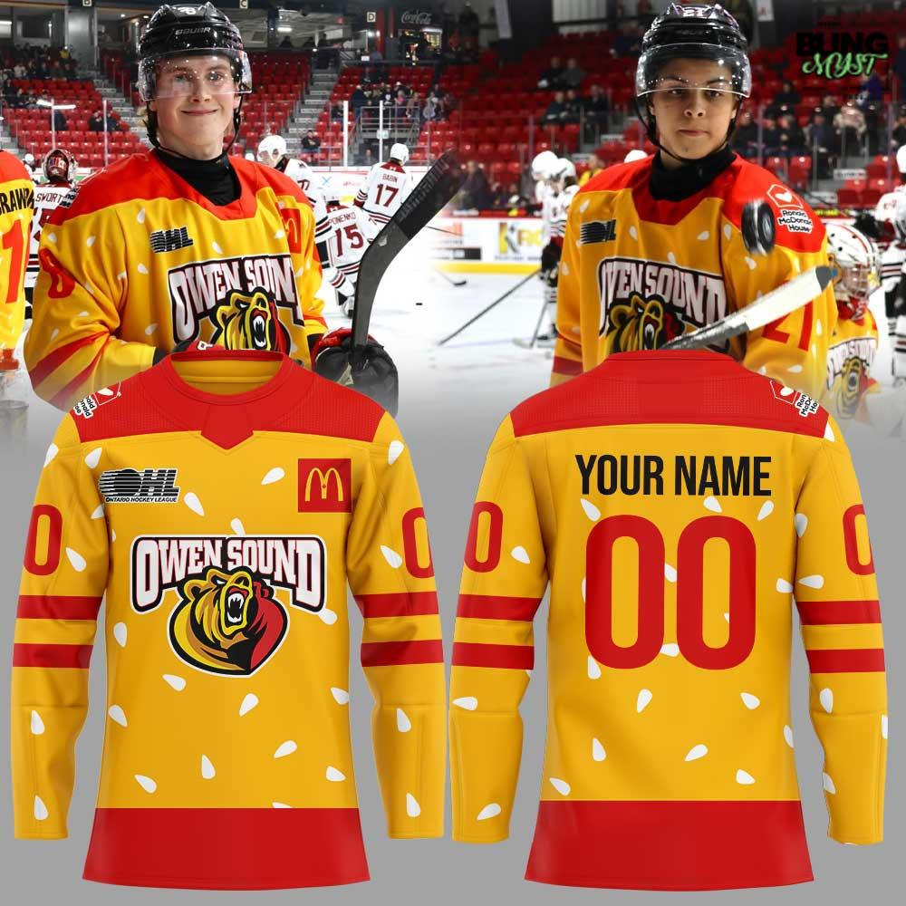 Owen Sound Attack X Mcdonald’S Limited Edition Hockey Jersey