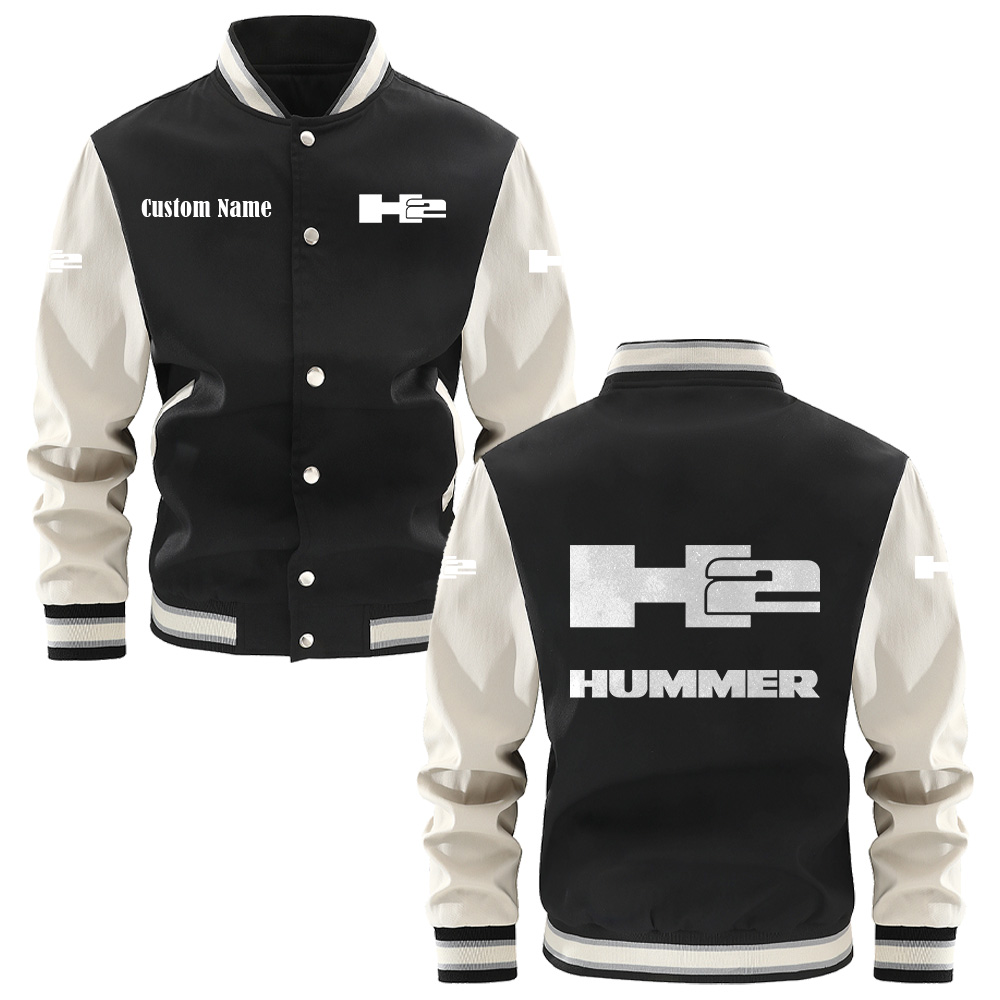 Hummer H2 Varsity Jacket, Baseball Jacket, Letterman Jacket Customize Name,Customize Logo Car Or Motorcycle Model