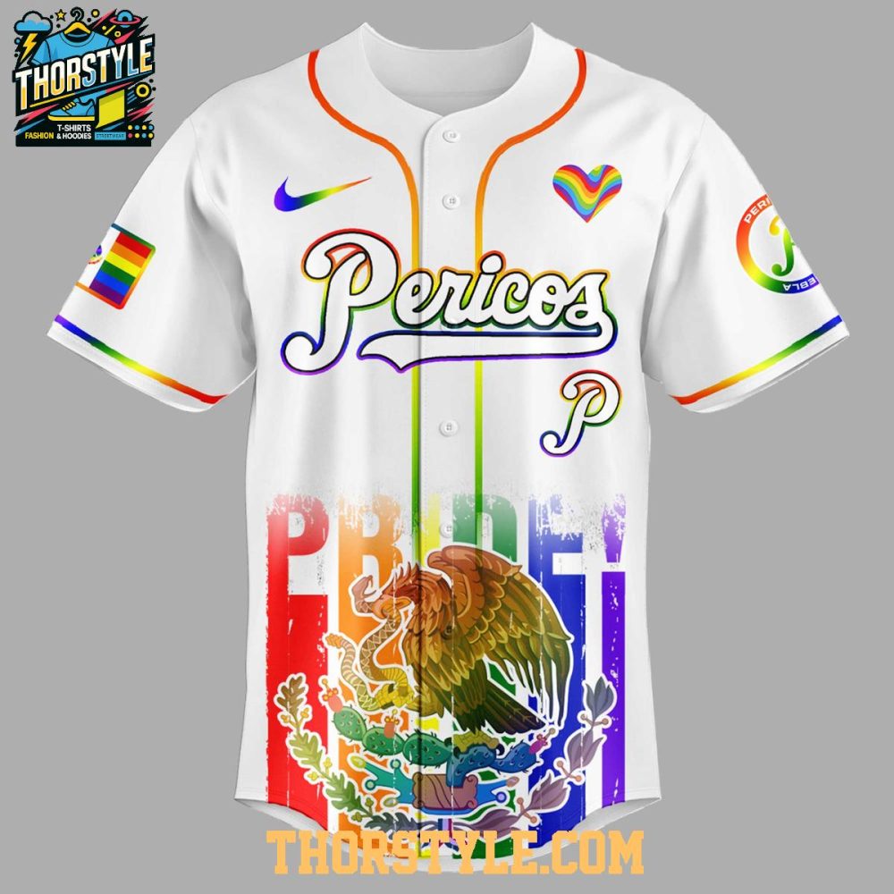 Pericos De Puebla 2025 Happy Pride Month Baseball Jersey - Image 2