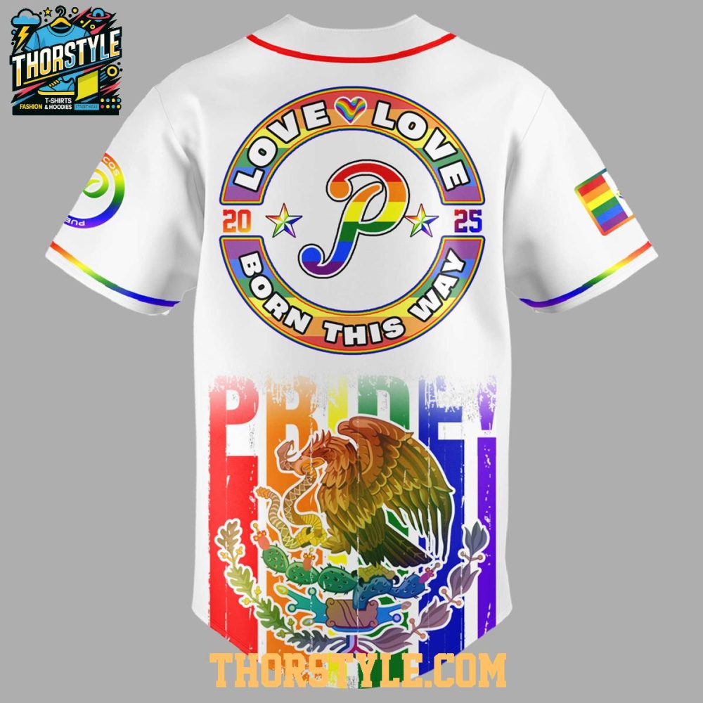 Pericos De Puebla 2025 Happy Pride Month Baseball Jersey - Image 3