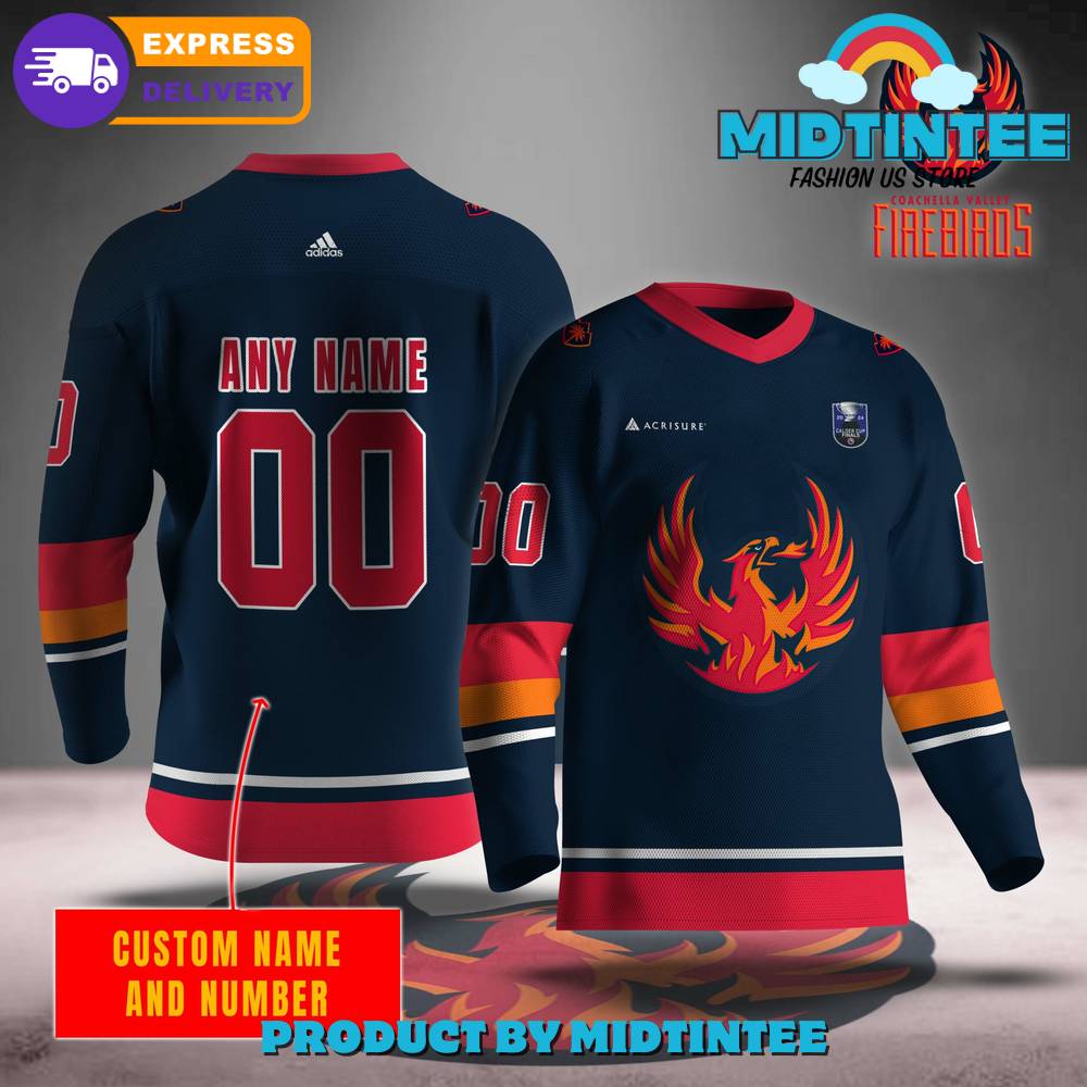 Personalized Ahl Coachella Valley Firebirds 2024 Hockey Jersey